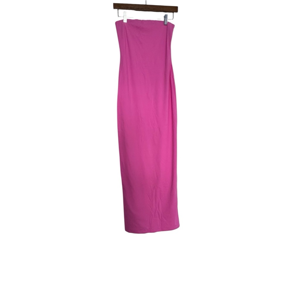 SKIMS Pink Strapless Sheath Dress Cocktail